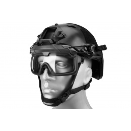 Lancer Tactical Safety Goggles for Helmets (Color: Black)