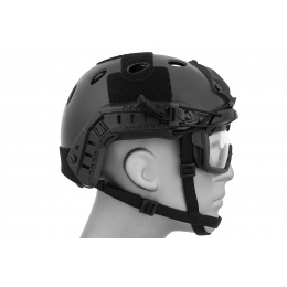 Lancer Tactical Safety Goggles for Helmets (Color: Black)