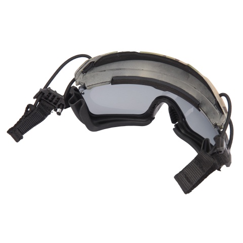 Lancer Tactical Safety Goggles for Helmets (Color: Camo)