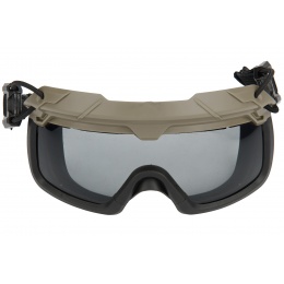 Lancer Tactical Safety Goggles for Helmets (Color: Foliage)