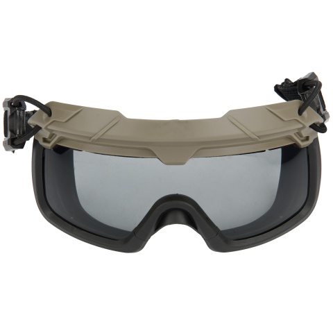 Lancer Tactical Safety Goggles for Helmets (Color: Foliage)