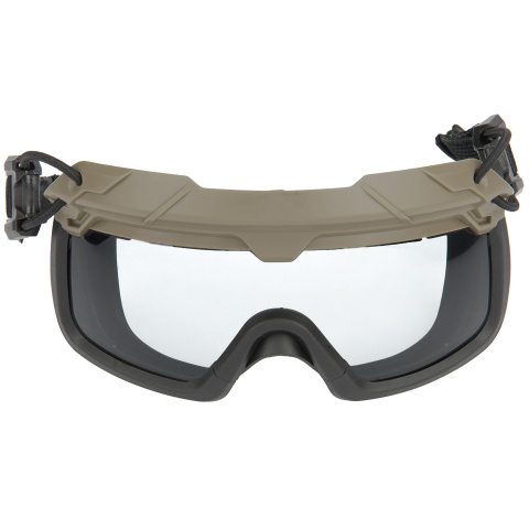 Lancer Tactical Safety Goggles for Helmets (Color: Foliage)