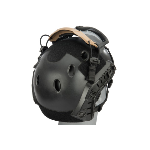 Lancer Tactical Safety Goggles for Helmets (Color: Tan)