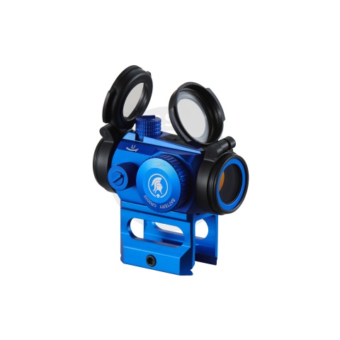 Lancer Tactical 2 MOA Micro Red Dot Sight with Riser Mount (Color: Blue)