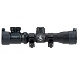 Lancer Tactical 2-6x Tactical Rifle Scope with Red/Green Illumination (Color: Black)