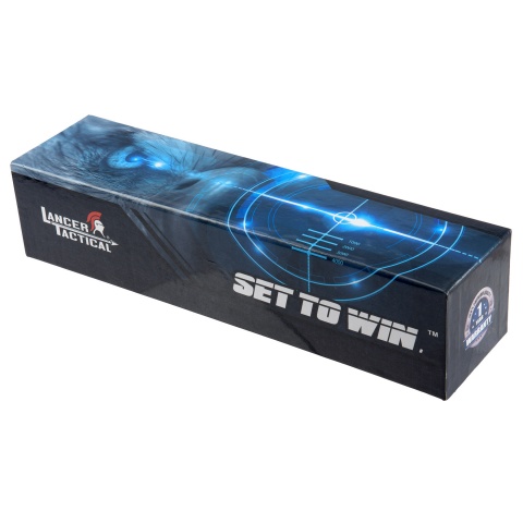 Lancer Tactical 2-6x Tactical Rifle Scope with Red/Green Illumination (Color: Black)