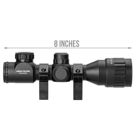 Lancer Tactical 4X32 AOEG Scope (Black)