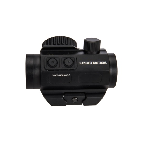Lancer Tactical Green & Red Dot Sight w/ Side Button (Black)