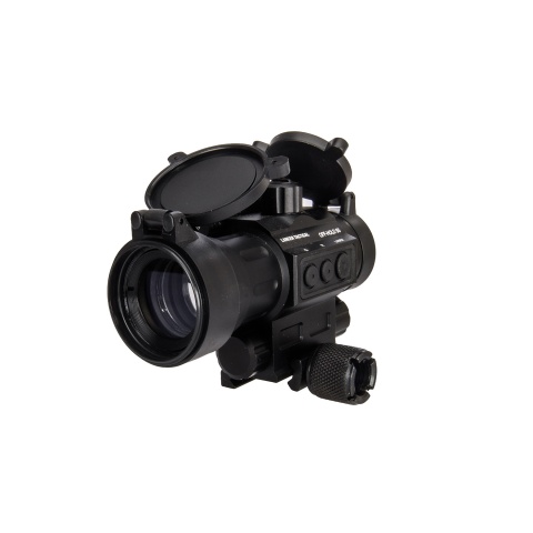Lancer Tactical HD30L 1x30mm Green & Red Dot Sight with Red Laser Sight 2 MOA Red Dot Scope with Flip Up Lens Caps (Black)
