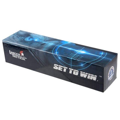 Lancer Tactical 3-9x Red and Green Illuminated Scope (Color: Black)