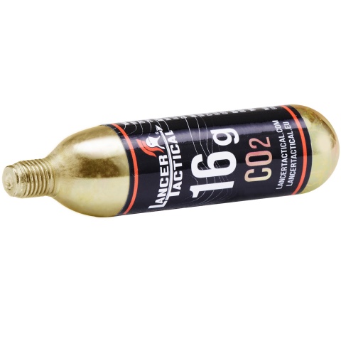Lancer Tactical High Pressure 16 Gram CO2 Cartridges for Airsoft / Airguns (Pack of 6)