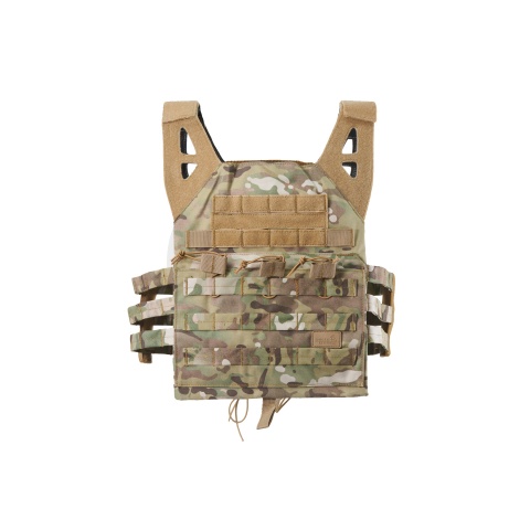 Lancer Tactical Lightweight Molle Tactical Vest with Retention Cords (Color: Camo)
