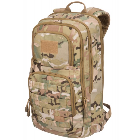 Lancer Tactical 1000D EDC Commuter MOLLE Backpack w/ Concealed Holder - CAMO
