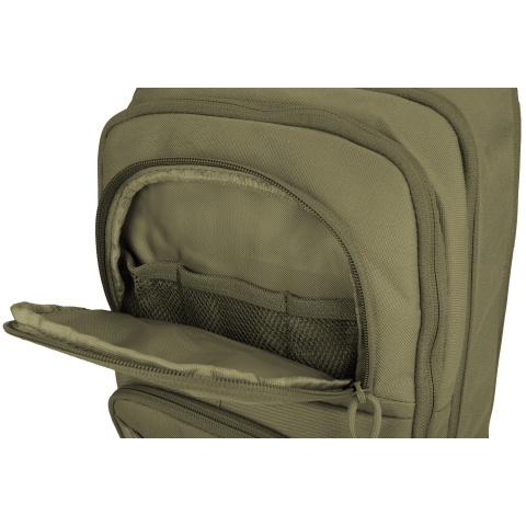 Lancer Tactical 1000D EDC Commuter MOLLE Backpack w/ Concealed Holder - OD GREEN