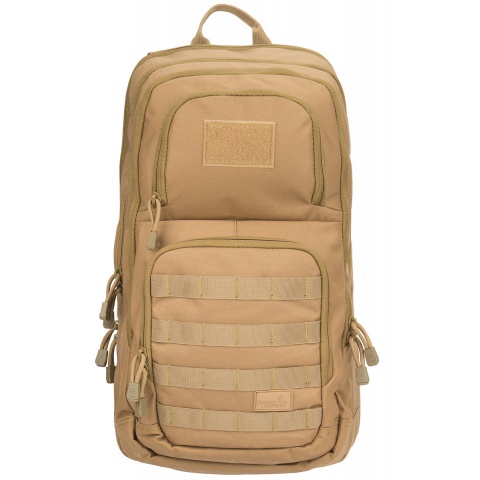 Lancer Tactical 1000D EDC Commuter MOLLE Backpack w/ Concealed Holder - KHAKI