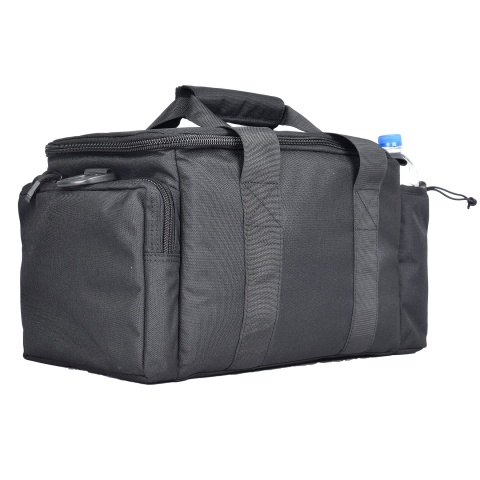 Lancer Tactical Weather Resistant Shooting Range Bag w/ Shoulder Strap (Color: Black)