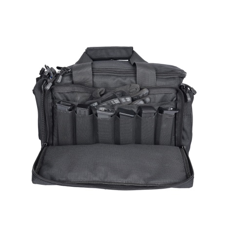 Lancer Tactical Weather Resistant Shooting Range Bag w/ Shoulder Strap (Color: Black)