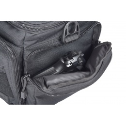 Lancer Tactical Weather Resistant Shooting Range Bag w/ Shoulder Strap (Color: Black)