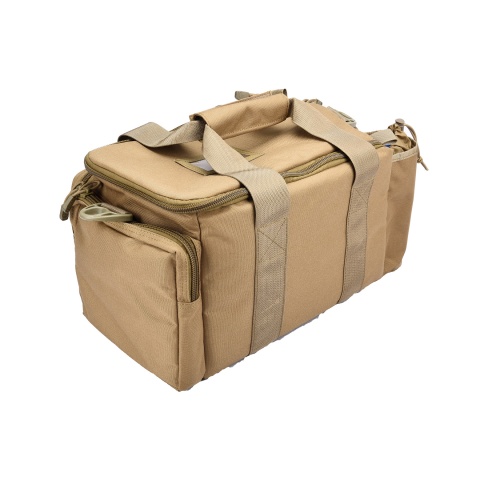 Lancer Tactical Weather Resistant Shooting Range Bag w/ Shoulder Strap (Color: Khaki)