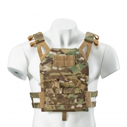 Lancer Tactical Kid's Tactical Vest w/ EVA Plates (Color: Multi-Camo)
