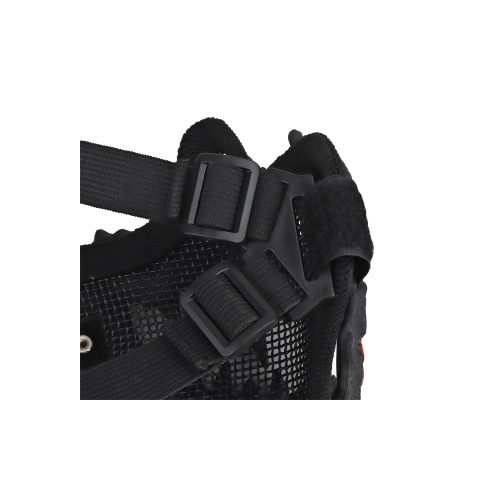 Fangs Mesh Lower Face Mask (Color: Black)