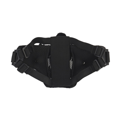 Upgraded Fangs Mesh Lower Face Mask (Color: Black)