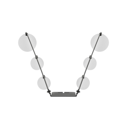 V-Shaped Hanging Bullseye Metal Training Target (Color: Black)