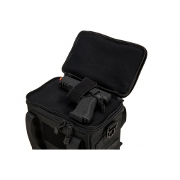 Lancer Tactical Nylon Pistol Range Bag (Color: Black)