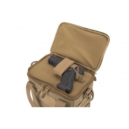 Lancer Tactical Nylon Pistol Range Bag (Color: Tan)