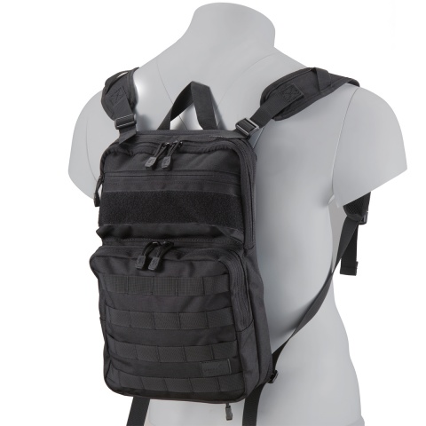 Lancer Tactical Multi-Use Expandable Hydration Backpack (Color: Black)