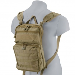 Lancer Tactical Multi-Use Expandable Hydration Backpack (Color: Tan)