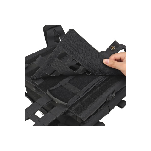 Lightweight SPC Laser Cut Tactical Vest (Color: Black)