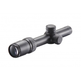 Lancer Tactical 1.5-5x20 Illuminated Rifle Scope with Mounts (Color: Black)