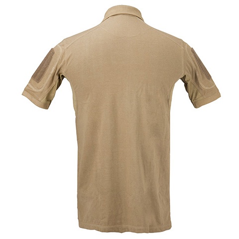 Lancer Tactical Polyester Fabric Polo Shirt - TAN