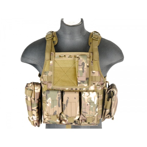 Lancer Tactical 600D Nylon Assault Tactical Vest (Camo)