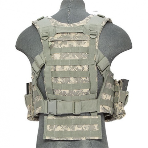 Lancer Tactical Airsoft M4 Chest Harness MOLLE Rig [Nylon] - ACU