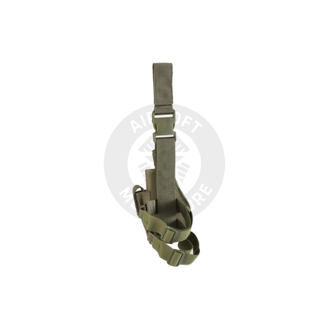 Lancer Tactical Nylon Drop Leg Holster - OD GREEN