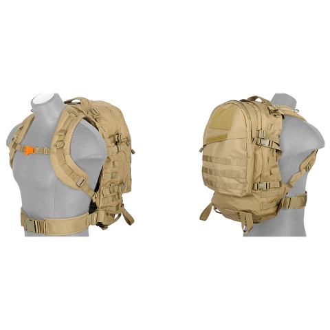 Lancer Tactical 3-Day Assault Pack (Color: Tan)
