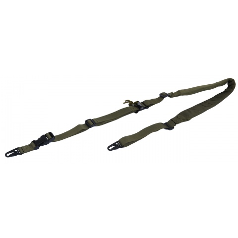 Lancer Tactical Airsoft Quick Detach 2-Point Padded Weapon Sling [Nylon] - OD GREEN