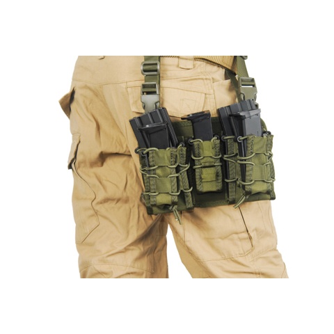 Lancer Tactical Magazine Pouch Leg Rig (Color: OD Green)