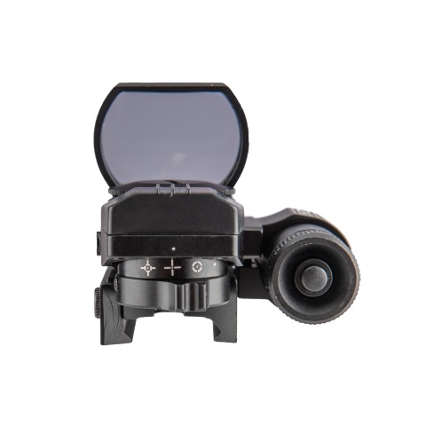 Lancer Tactical 4-Reticle Red/Green Dot Reflect Sight with Laser (Color: Black)