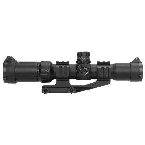 Lancer Tactical Airsoft 1.5-4x30 Illuminated MIL Dot Rifle Scope