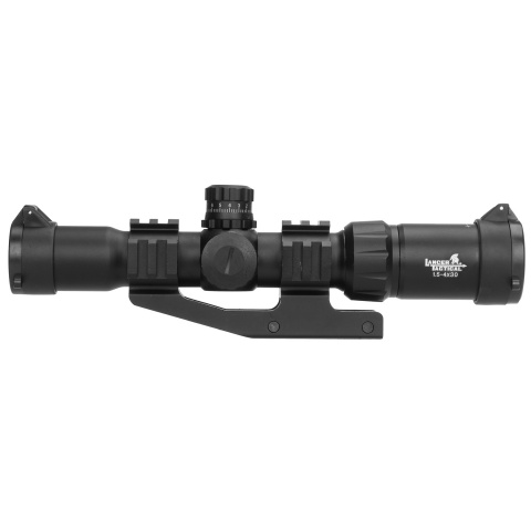 Lancer Tactical Airsoft 1.5-4x30 Illuminated MIL Dot Rifle Scope