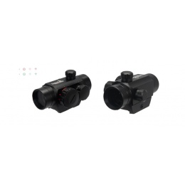 Lancer Tactical CA-423B 4 Reticles Red & Green Dot Scope (Black)