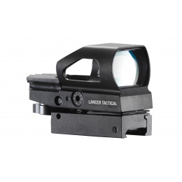 Lancer Tactical 1x Reflex Sight with Button Control (Color: Black)
