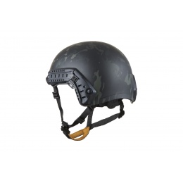 Lancer Tactical Airsoft Ballistic MH Type Helmet (Color: Camo Black)