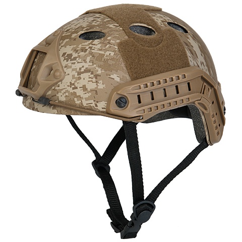 Lancer Tactical Bump Type Tactical Airsoft Helmet - DESERT DIGITAL
