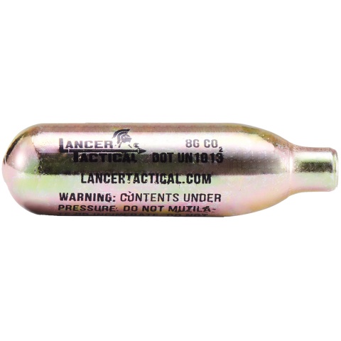 Lancer Tactical High Pressure 8 Gram CO2 Cartridges for Airsoft / Airguns (Pack of 10)