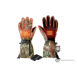 Lancer Tactical Medium Size Rechargeable Heated Hunting Gloves (Color: Camo)