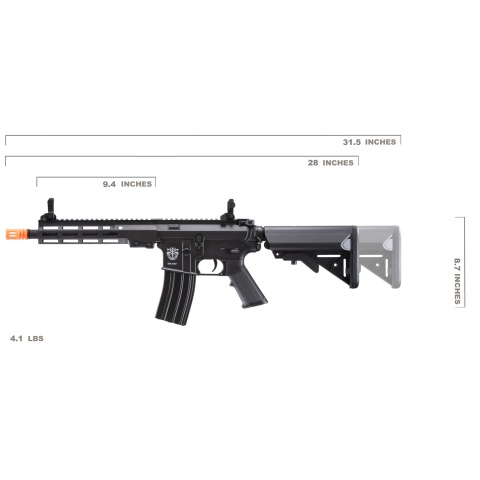 Classic Army M4 MK16 Skirmish ECS AEG Airsoft Rifle (Color: Black)